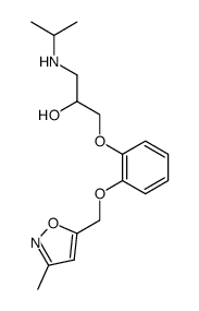 3-methyl-5-<2-(3-isopropylamino-2-hydroxypropoxy)phenoxymethyl>isoxazole Structure