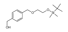 (4-((2-(tert-butyldimethylsilyloxy)ethoxy)methyl)phenyl)methanol structure