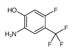 2-amino-5-fluoro-4-(trifluoromethyl)phenol结构式