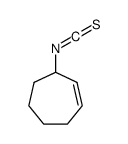 3-isothiocyanatocycloheptene Structure