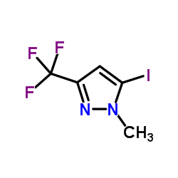 5-Iodo-1-methyl-3-(trifluoromethyl)-1H-pyrazole结构式