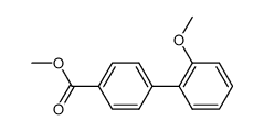 2'-methoxybiphenyl-4-carboxylic acid methyl ester结构式