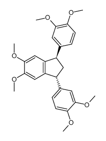 trans-1,3-Bis(3,4-dimethoxyphenyl)-5,6-dimethoxyindane结构式