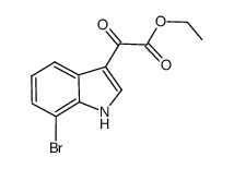 ethyl (7-bromo-1H-indol-3-yl)glyoxylate结构式