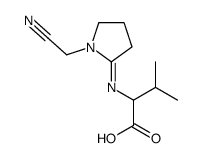 2-[[1-(cyanomethyl)pyrrolidin-2-ylidene]amino]-3-methylbutanoic acid结构式