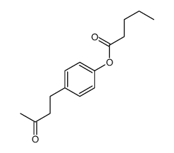 [4-(3-oxobutyl)phenyl] pentanoate结构式