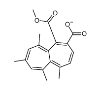 1-methoxycarbonyl-5,6,8,10-tetramethylheptalene-2-carboxylate结构式