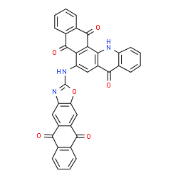 6-[(5,10-dihydro-5,10-dioxoanthra[2,3-d]oxazol-2-yl)amino]naphth[2,3-c]acridine-5,8,14(13H)-trione structure