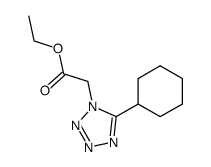 (5-cyclohexyl-tetrazol-1-yl)-acetic acid ethyl ester结构式