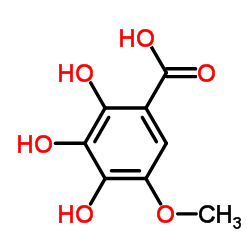 Benzoic acid, 2,3,4-trihydroxy-5-methoxy- (9CI) structure