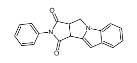 8a,9-dihydro-7-phenyl-5H-pyrrolo<3',4':3,4>pyrrolo<1,2-a>indoline-6,8(5bH,7H)-dione Structure