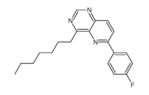 6-(4-fluorophenyl)-4-n-heptyl-pyrido[3,2-d]pyrimidine Structure