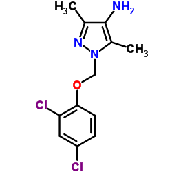 1-(2,4-DICHLORO-PHENOXYMETHYL)-3,5-DIMETHYL-1H-PYRAZOL-4-YLAMINE picture