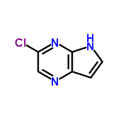 3-氯-5H-吡咯并[2,3-b]吡嗪结构式