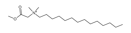 methyl N-tetradecyl-N,N-dimethylglycinate Structure