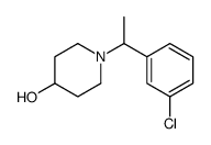 1-[1-(3-Chloro-phenyl)-ethyl]-piperidin-4-ol structure