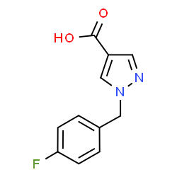 1-(4-Fluorobenzyl)-1H-pyrazole-4-carboxylic acid结构式