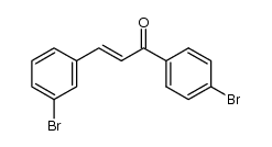 3-(3-bromophenyl)-1-(4-bromophenyl)prop-2-en-1-one Structure