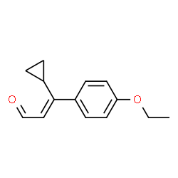 2-Propenal,3-cyclopropyl-3-(4-ethoxyphenyl)-(9CI) structure