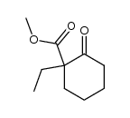 2-ethyl-2-(methoxycarbonyl)cyclohexanone结构式