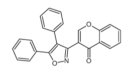 3-(4,5-diphenyl-1,2-oxazol-3-yl)chromen-4-one结构式