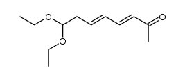 8,8-diethoxy-trans-3,trans-5-octadien-2-one结构式