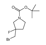 1-Boc-3-bromomethyl-3-fluoropyrrolidine structure