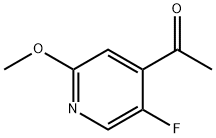 1-(5-fluoro-2-methoxypyridin-4-yl)ethanone结构式