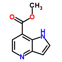 Methyl 1H-pyrrolo[3,2-b]pyridine-7-carboxylate结构式