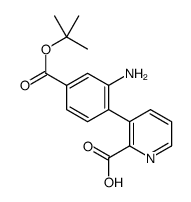 3-(4-((TERT-BUTOXYCARBONYL)AMINO)PHENYL)PICOLINIC ACID structure