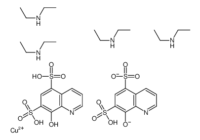 copper diethylamine oxyquinoline sulfonate结构式