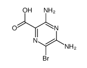 3,5-Diamino-6-bromo-pyrazine-2-carboxylic acid Structure