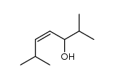 (Z)-2,6-dimethyl-4-hepten-3-ol结构式