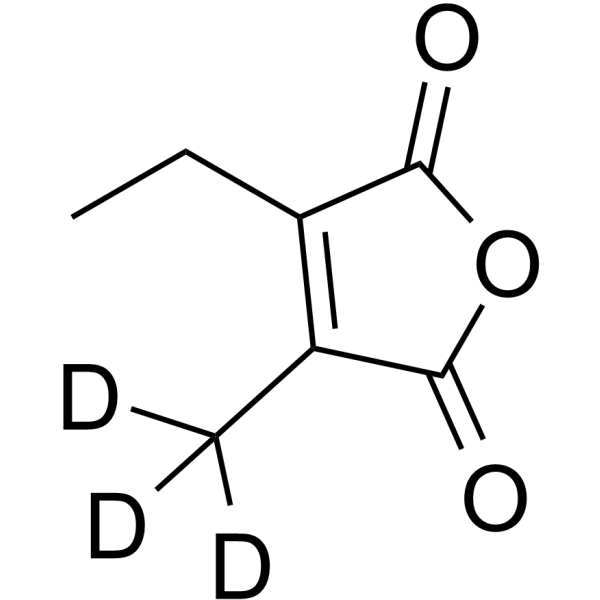 2-Ethyl-3-methylmaleic anhydride-d3 Structure