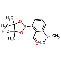 2-(Dimethylamino)-6-(4,4,5,5-tetramethyl-1,3,2-dioxaborolan-2-yl)benzaldehyde picture