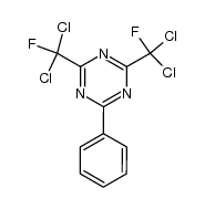 2,4-bis-(dichloro-fluoro-methyl)-6-phenyl-[1,3,5]triazine structure