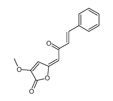 (E)-4-(cinnamoylmethylene)-2-methoxybut-2-en-4-olide结构式