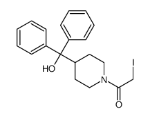 1-[4-[hydroxy(diphenyl)methyl]piperidin-1-yl]-2-iodoethanone结构式