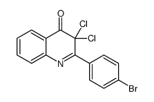 4(3H)-Quinolinone,2-(4-bromophenyl)-3,3-dichloro- structure