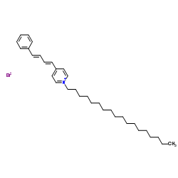 1-十八烷基-4-(4-苯基-1,3-丁二烯基)吡啶溴盐结构式