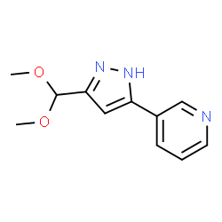 3-(3-(二甲氧基甲基)-1H-吡唑-5-基)吡啶图片