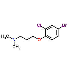 3-(4-Bromo-2-chlorophenoxy)-N,N-dimethyl-1-propanamine Structure