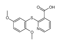 2-(2,5-DIMETHOXYPHENYLTHIO)PYRIDINE-3-CARBOXYLIC ACID Structure