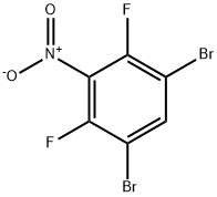 2,6-二氟-3,5-二溴硝基苯结构式