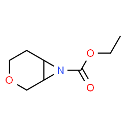 3-Oxa-7-azabicyclo[4.1.0]heptane-7-carboxylic acid,ethyl ester Structure