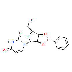 2'-O,3'-O-(Phenylboranediyl)uridine structure