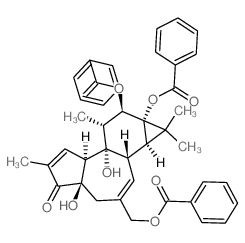 Phorbol-12,13,20-tribenzoate Structure