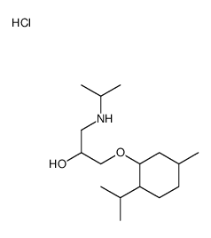 1-(Isopropylamino)-3-(p-menth-3-yloxy)-2-propanol hydrochloride Structure