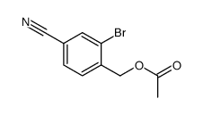 2-bromo-4-cyanobenzylacetate结构式