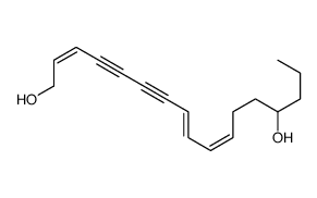 (2E,8E,10E,14R)-heptadeca-2,8,10-trien-4,6-diyne-1,14-diol结构式